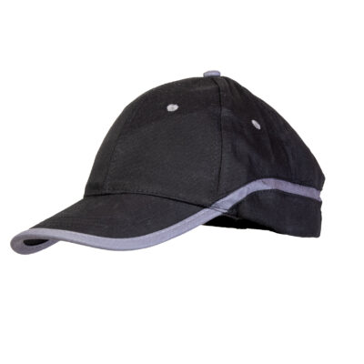 BASEBALL CZAPKA BASEBALL CZARNO-STALOWA