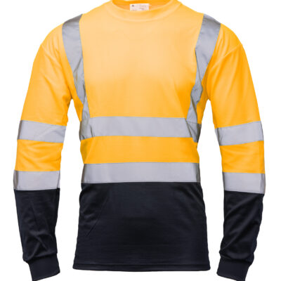 BRIXTON FLASH KOSZULKA DŁUGI RĘKAW 50/50 POMARAŃCZ/GRANAT