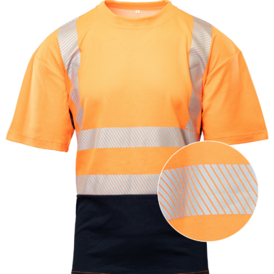 BRIXTON FLASH T-SHIRT SIATKA TRANSFER BF-017-O POMARAŃCZ