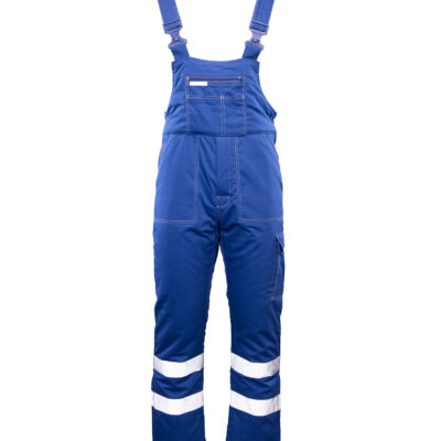 BRIXTON SNOW BRIXTON SNOW OGRODNICZKI OCIEPLANE NIEBIESKI / PASY ODBLASK