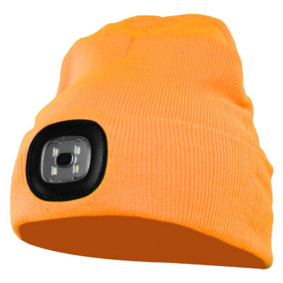 CHAPLIN CZAPKA Z DZIANINY LED POMARAŃCZ