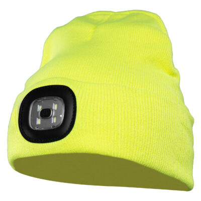 CHAPLIN CZAPKA Z DZIANINY LED ŻÓŁĆ