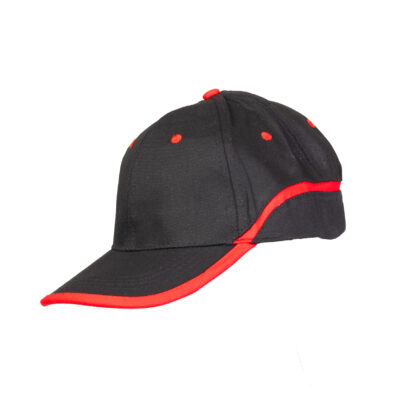 BASEBALL CZAPKA BASEBALL CZARNO-CZERWONA