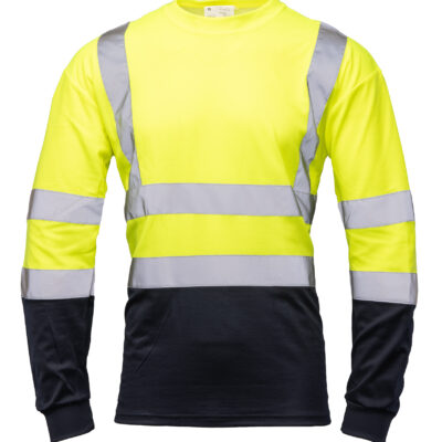 BRIXTON FLASH KOSZULKA DŁUGI RĘKAW 50/50 ŻÓŁTY/GRANAT