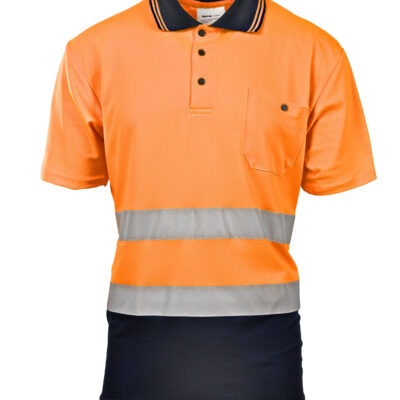 BRIXTON FLASH KOSZULKA POLO 50/50 POMARAŃCZ KAT. II BF012