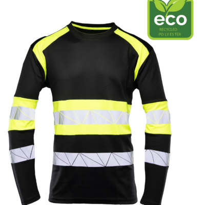 SEVEN KINGS ECO RIVAL KOSZULKA LONGSLEEVE CZARNY/ŻÓŁTY