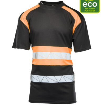 SEVEN KINGS ECO RIVAL KOSZULKA CZARNY/POMARAŃCZ