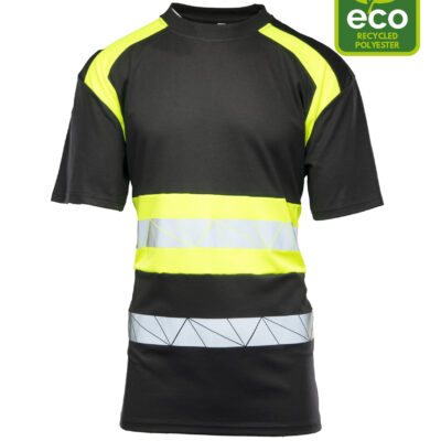 SEVEN KINGS ECO RIVAL KOSZULKA CZARNY/ŻÓŁTY