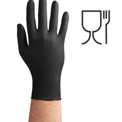 RĘKAWICE EASYCARE NITRYL CZARNY (A100)