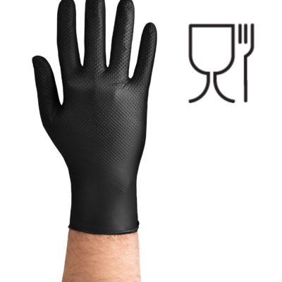 RĘKAWICE GRIPZZLY NITRYL CZARNY