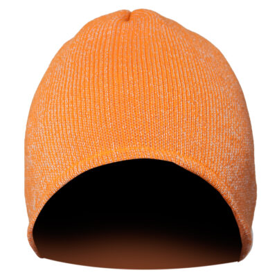 SEVEN KINGS. SEVEN KINGS CROSS CZAPKA Z DZIANINY MELANGE POMARAŃCZ