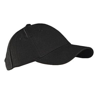 CZAPKA 6P BAWEŁNA BK