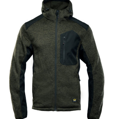 SEVEN KINGS SEVEN KINGS BLUZA ROZPINANA Z KAPTUREM KHAKI