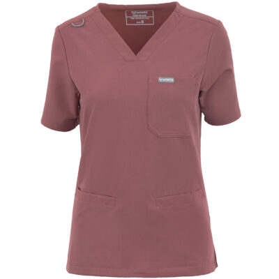 MYNTS MYNTS V-Neck Two Pockets – Scrub Top Women WMT002 Terra Rose