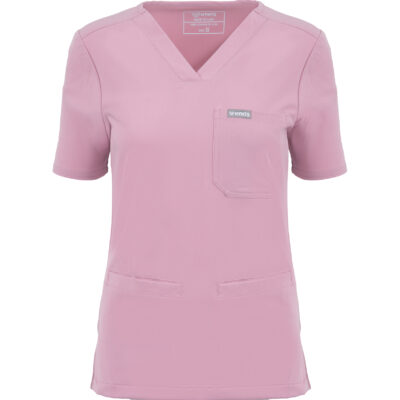 MYNTS MYNTS V-Neck Two Pockets – Scrub Top Women WMT002 Rose Water